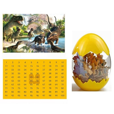 puzzle en bois dinosaure chiffre