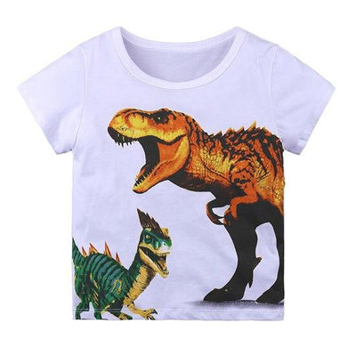 t-shirt t-rex et raptor