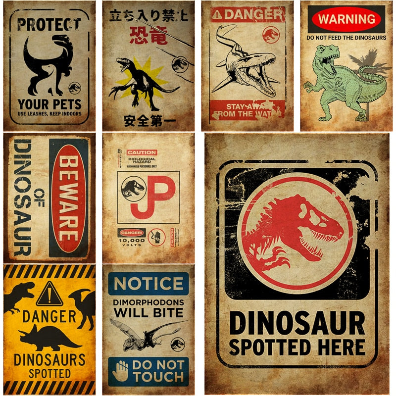 Affiche dinosaure