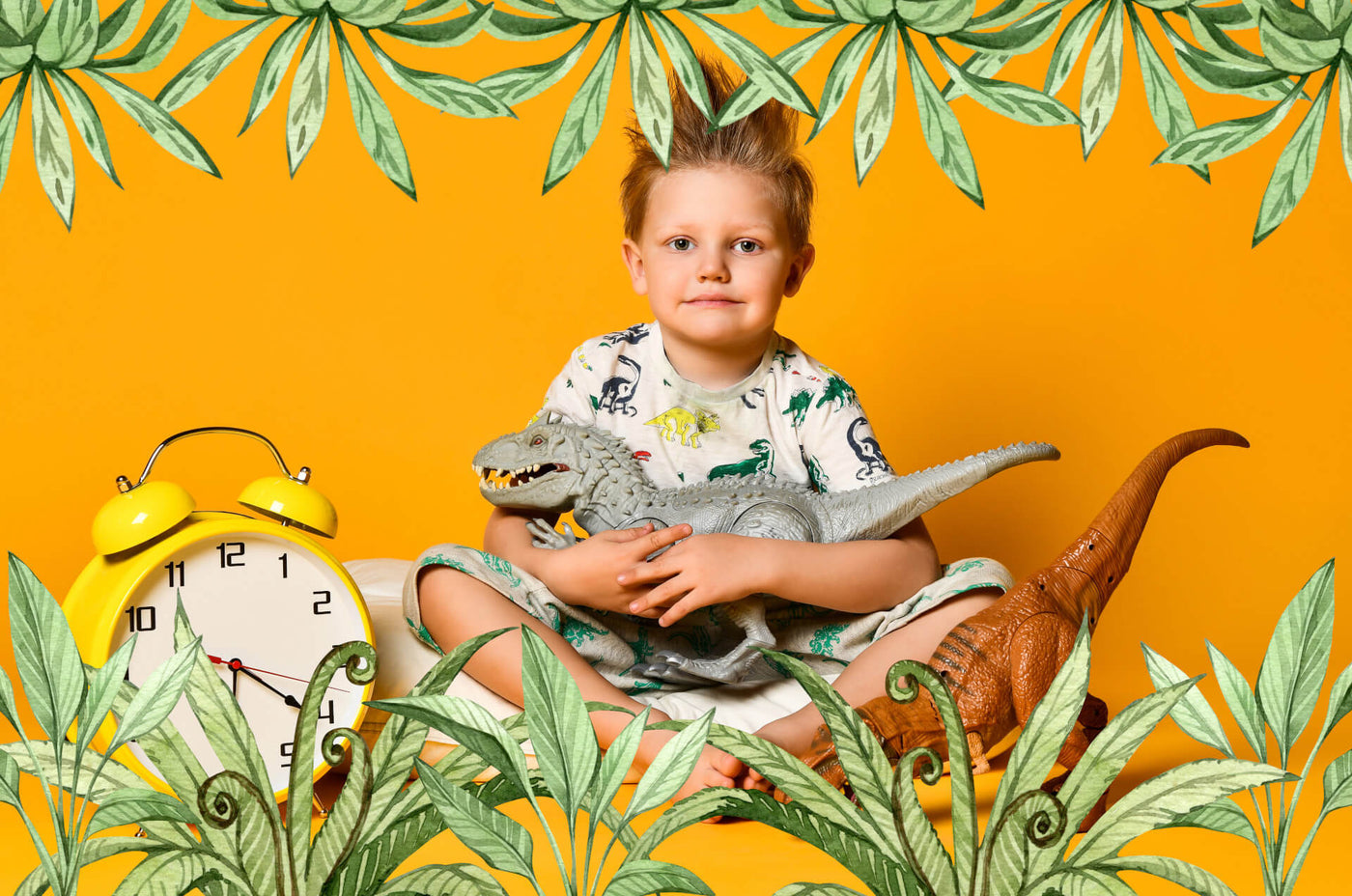 Enfants Mignons Pyjamas Une Pièce Dessin Animé Dragon Dinosaure