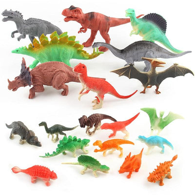 12 Figurines Dinosaures Réalistes Pour Enfants - Set Éducatif Montessori Avec T-Rex, Tricératops, Etc.