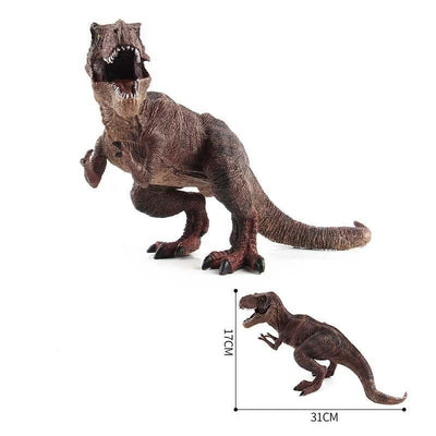 Frande figurine de t-rex marron et féroce