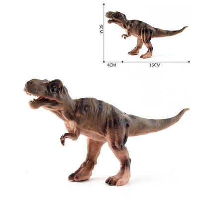 Figurine de tyrannosaure marron