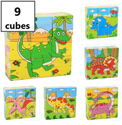 puzzle cube progressif dinosaures