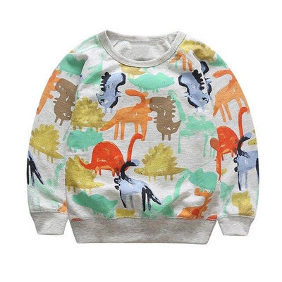 Pull couleurs dinosaure