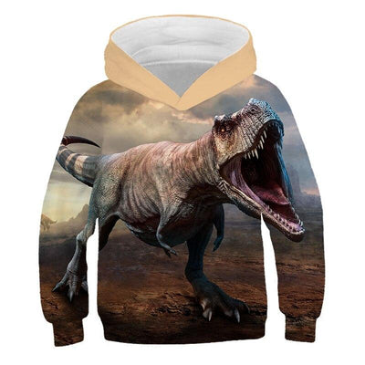 Sweat hoodie avec une capuche dinosaure t-rex