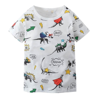 T-shirt Dinosaures Super Héros
